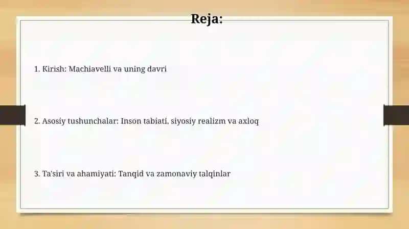 Makiavellining "Xukmdor" asari 2