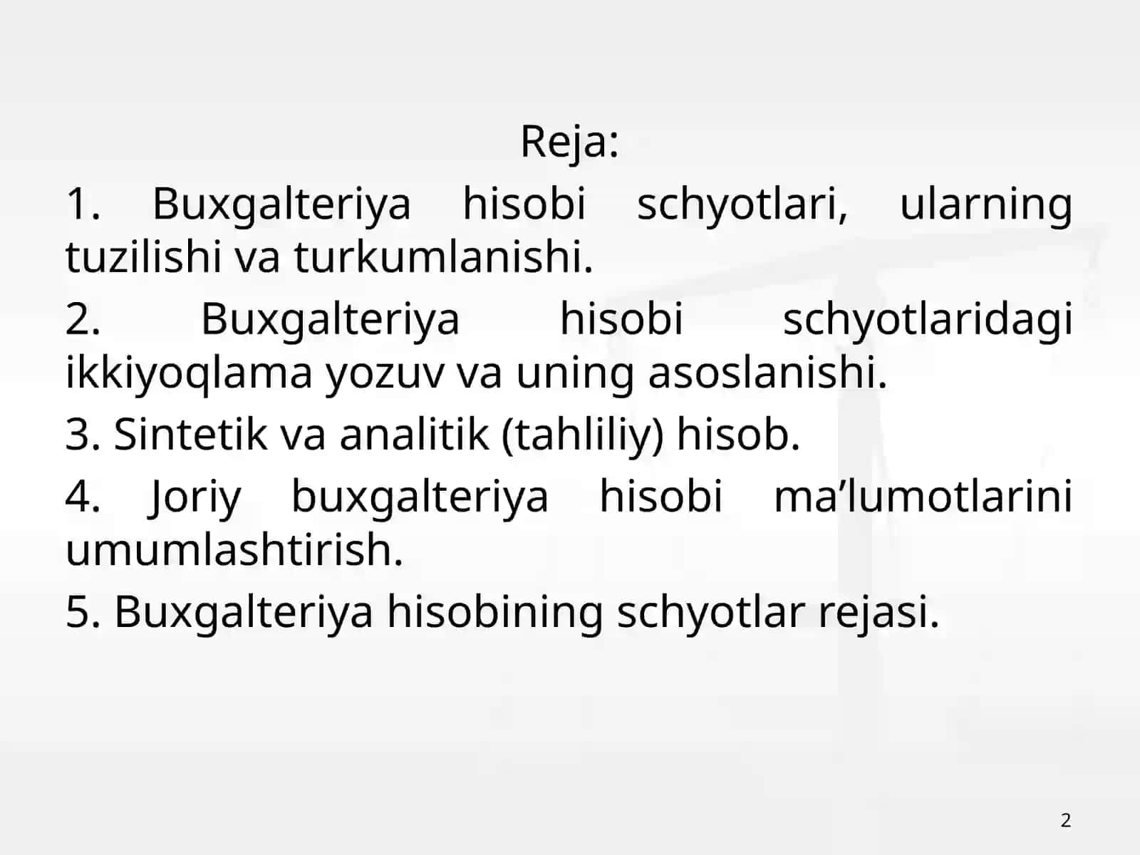 3-mavzu. Xo‘jalik operatsiyalari ikkiyoqlama yozuv 2
