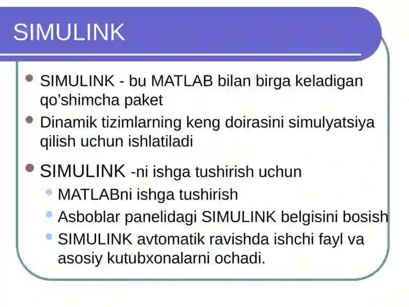 SIMULINK 2