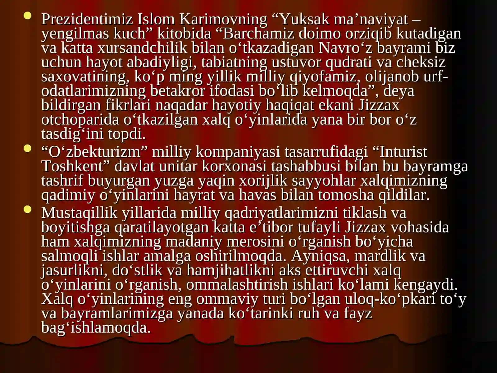 Madaniy va Ma`naviy meros 2