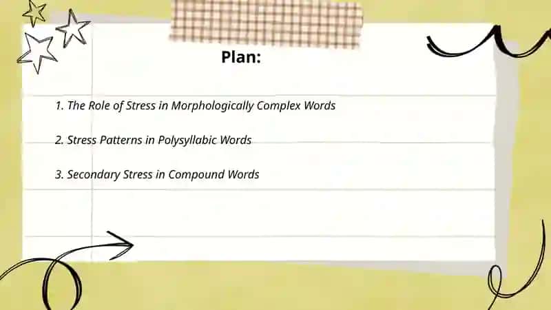 Stress on complex words 2