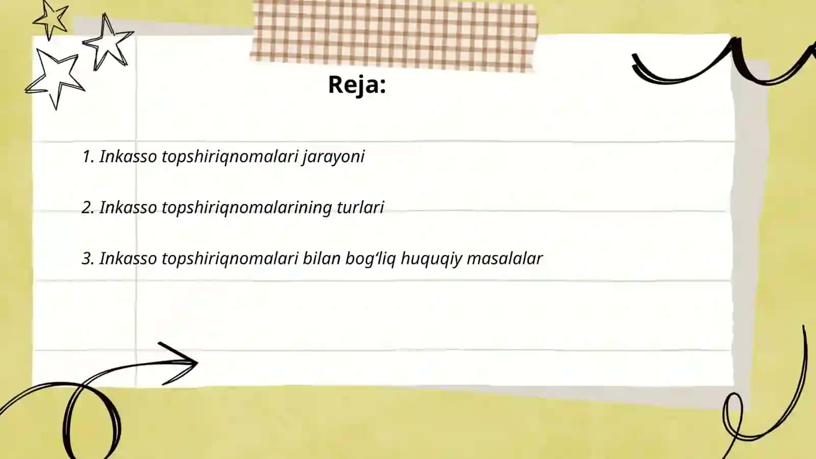 Inkasso topshiriqnomalari bilan hisob kitoblar hisobi 2