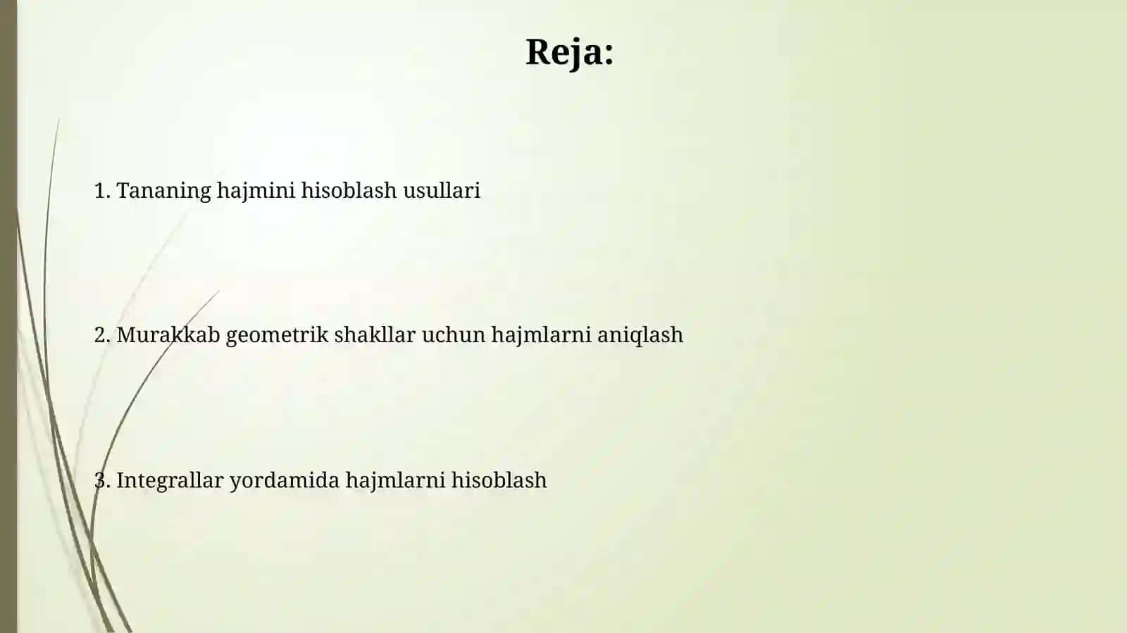 Kubning hajmini hisoblash 2