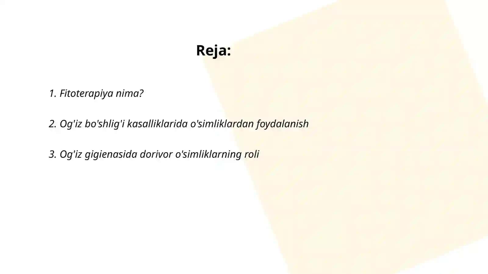 Fitoterapiya nima? 2