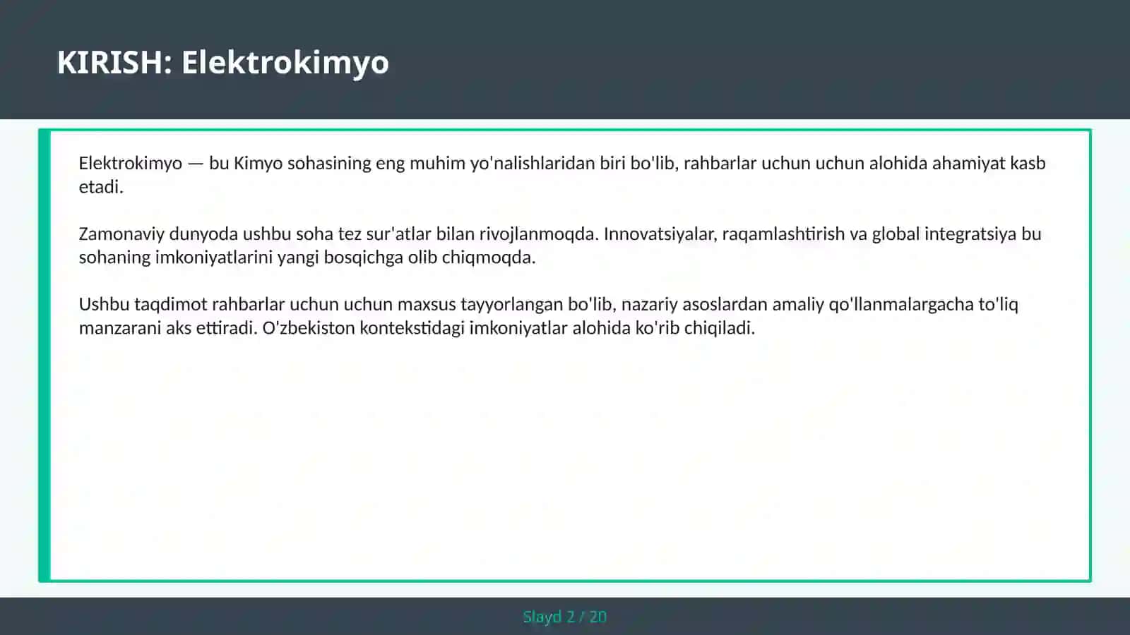 Elektrokimyo 2