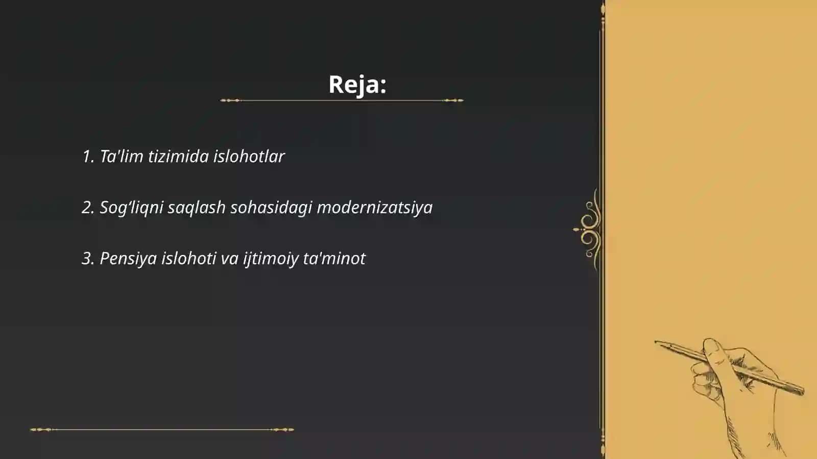 O‘zbekiston Respublikasida ijtimoiy sohadagi islohotlar 2