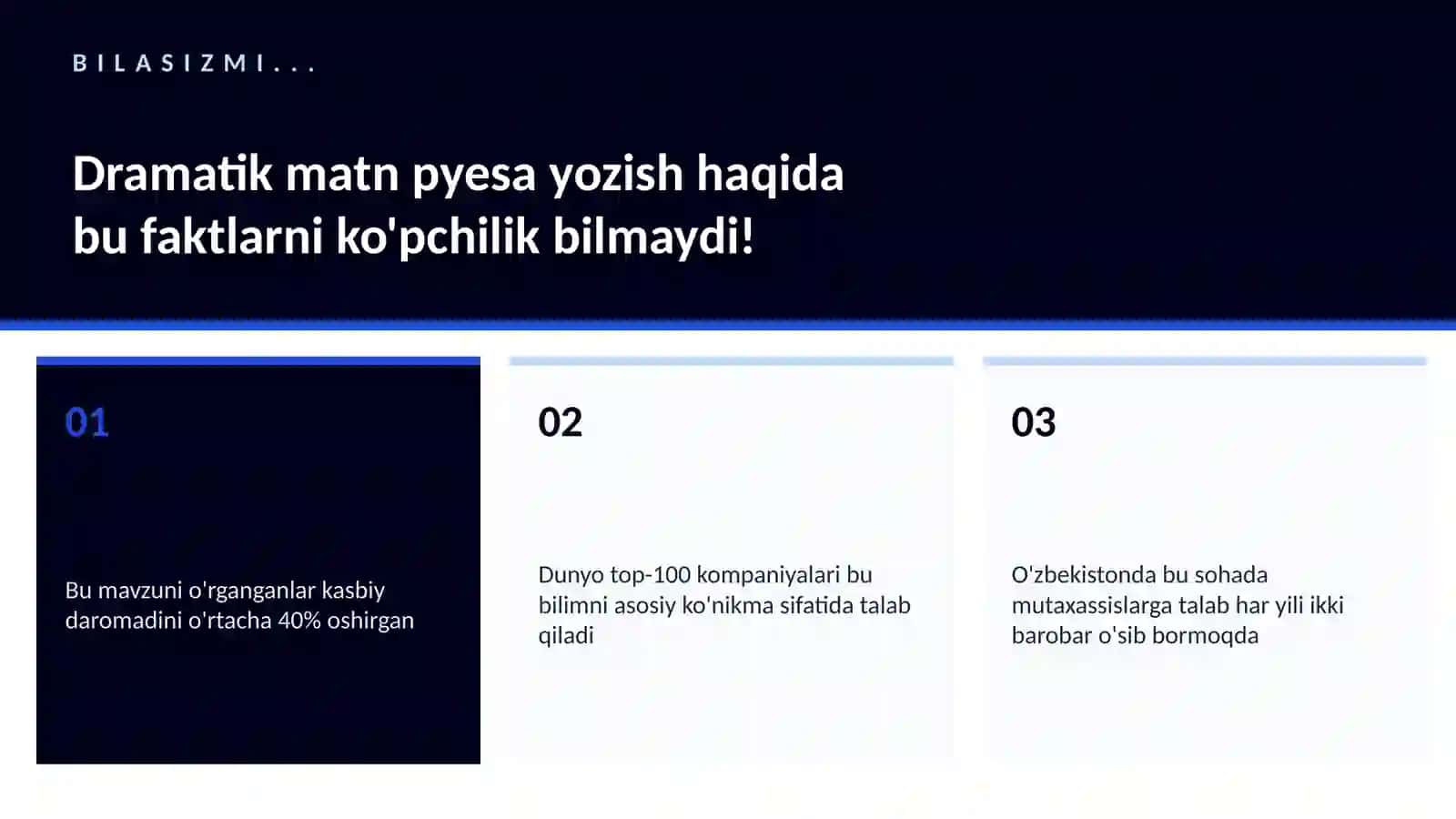 Dramatik matn pyesa yozish 2