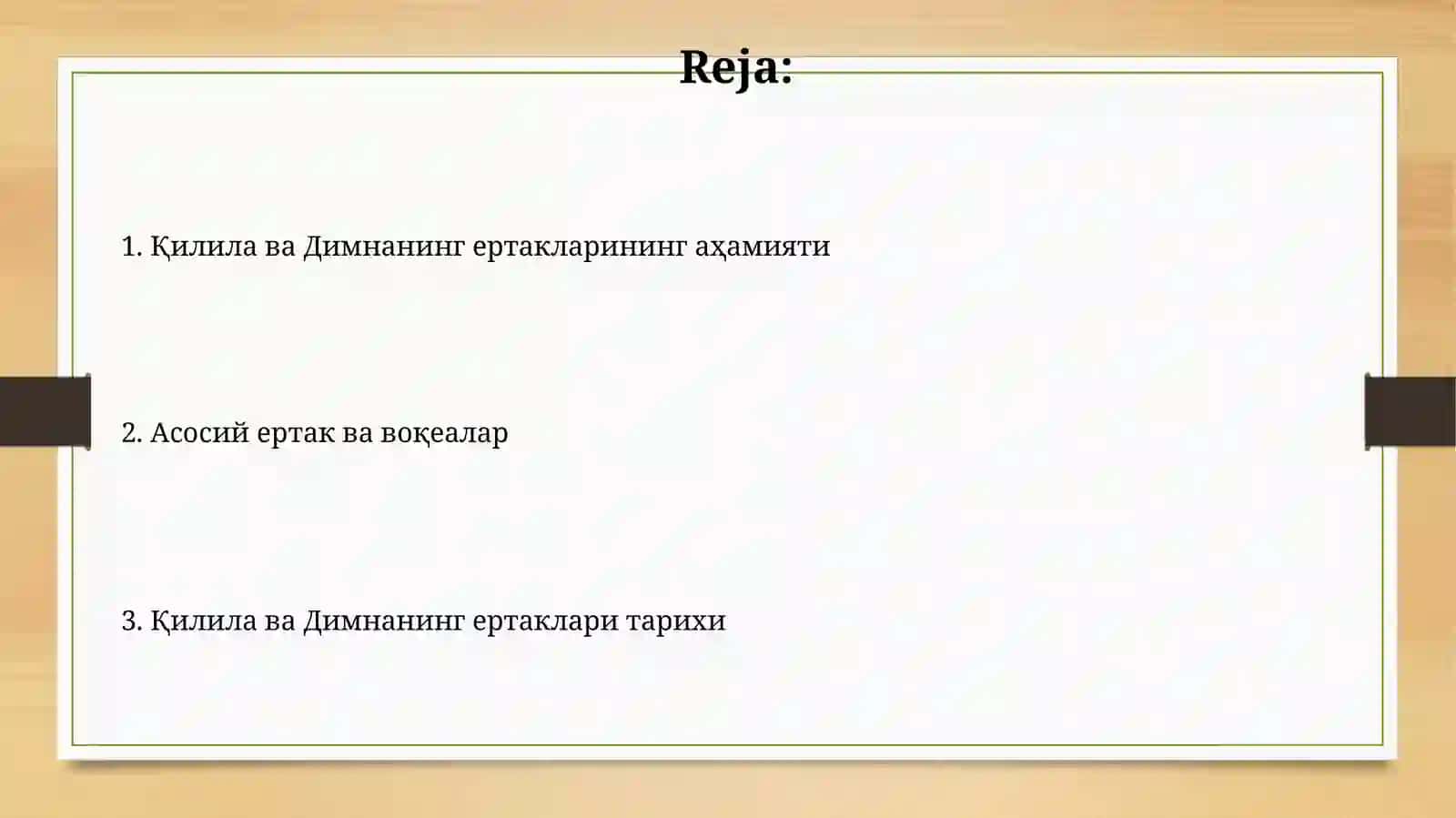 Kalila va Dimna asari 2