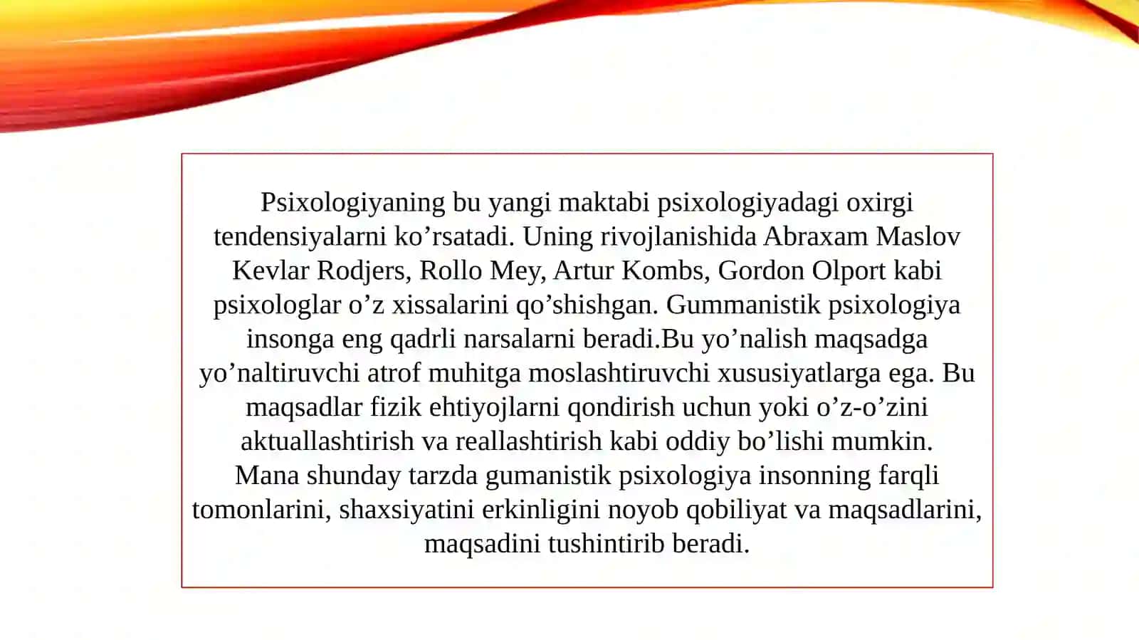 Gumanistik   psixologiya maktabi 2