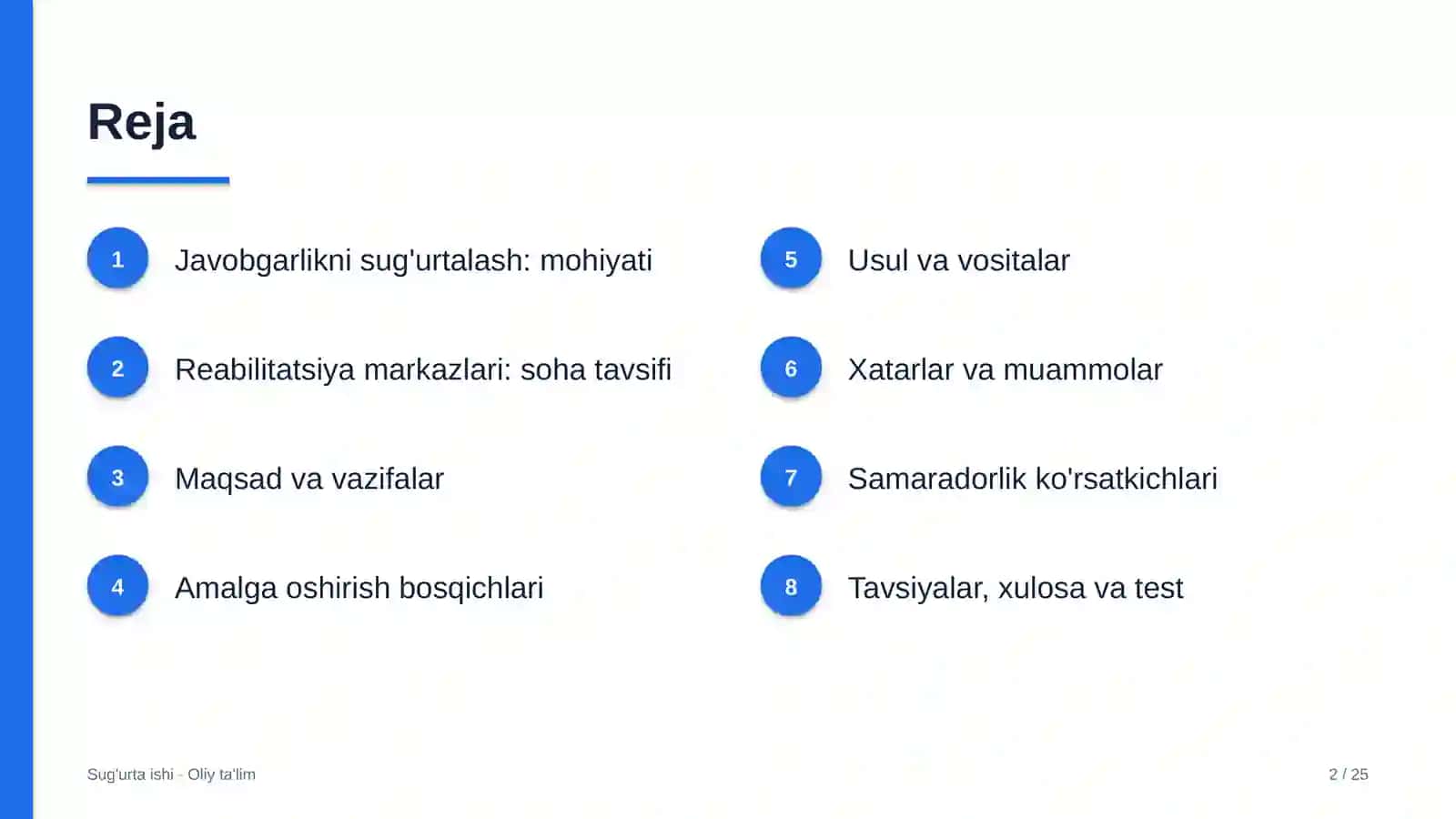 reabilitatsiya markazlarida javobgarlikni sug'urtalash 3641 2