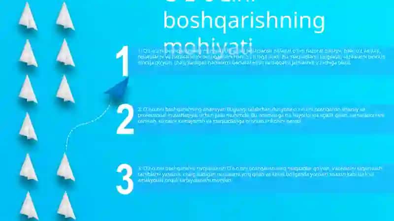 O'z-o'zini boshqarishning mohiyati 2