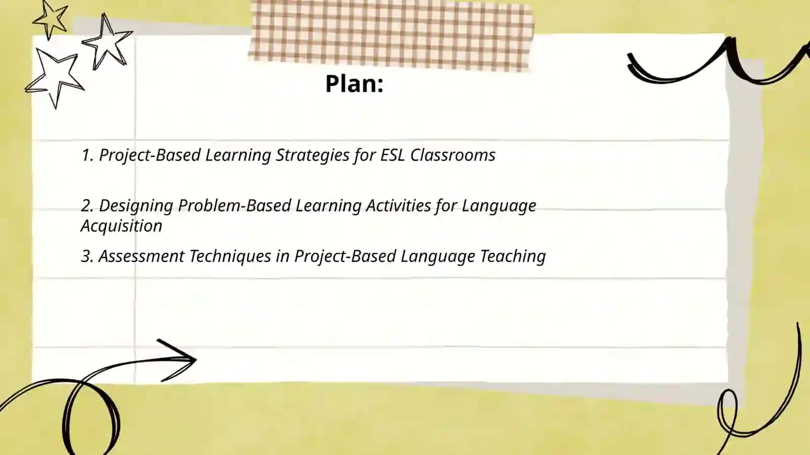 Project and problem-based approaches to English language teaching and assessment 2