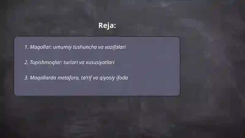 Xalq maqollari va topishmoqlar 2