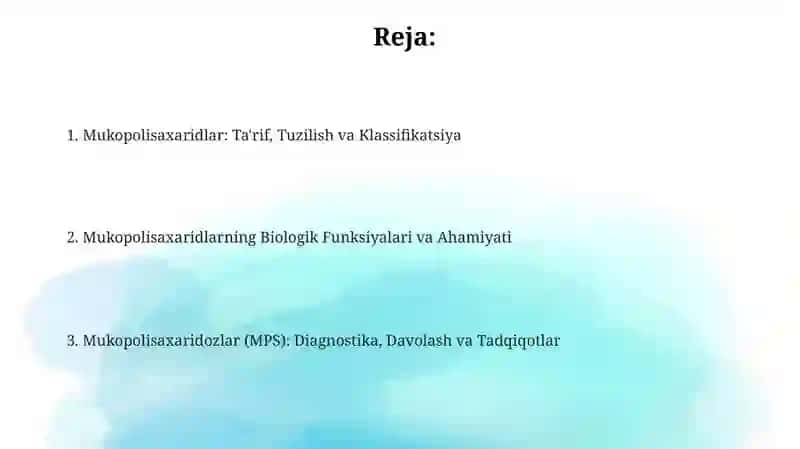 Mukopolisaxaridlar 2