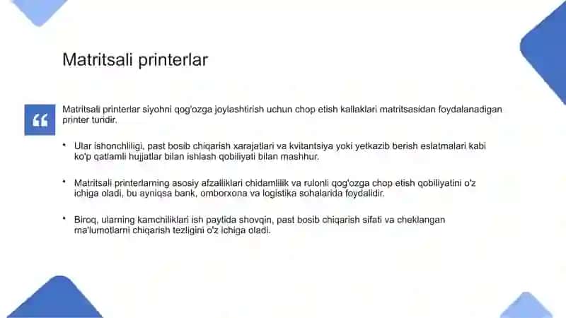 printerlar asosiy turlari 2