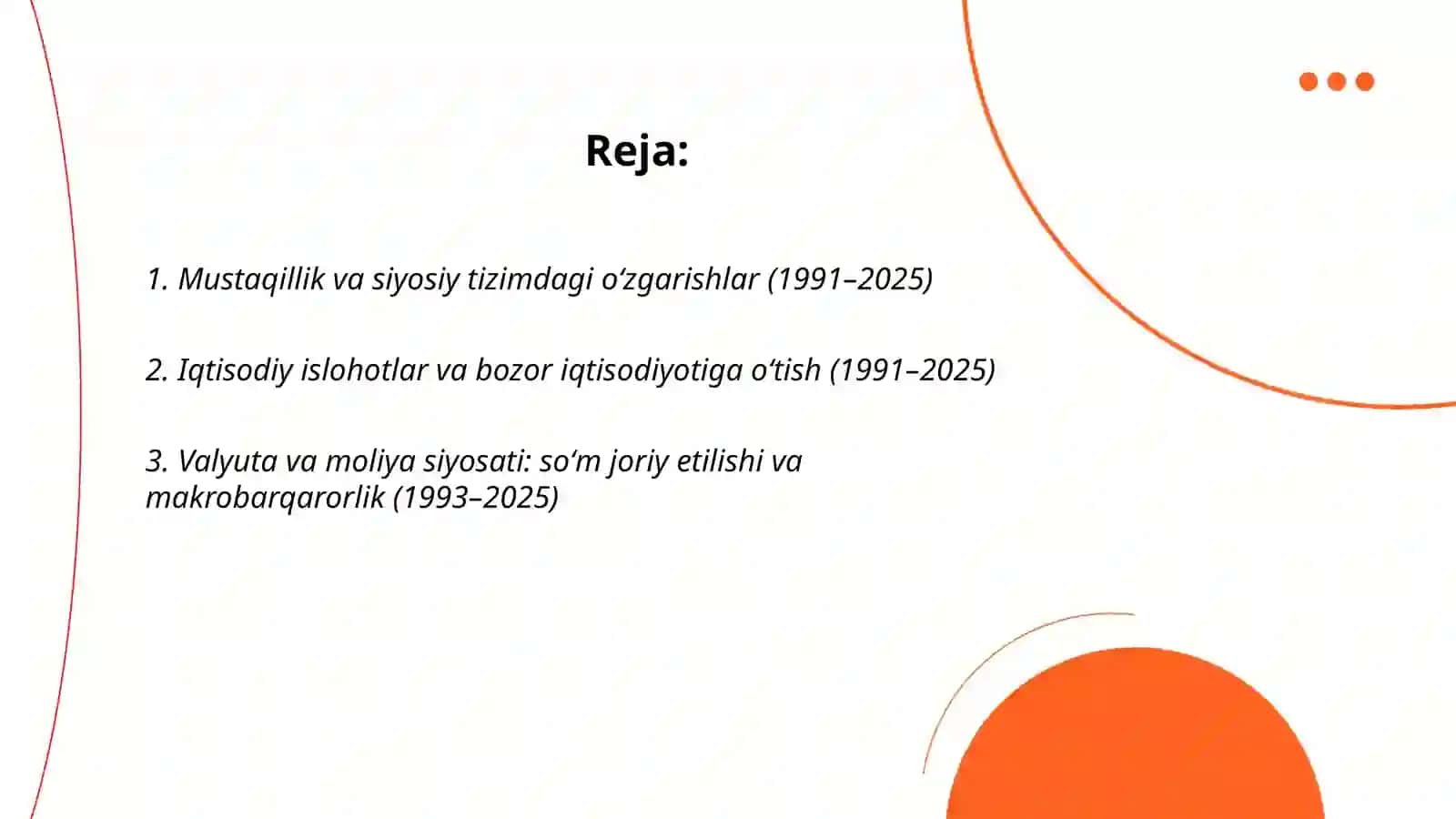 Oʻzbekiston va Jahondagi ozgarishlar 2
