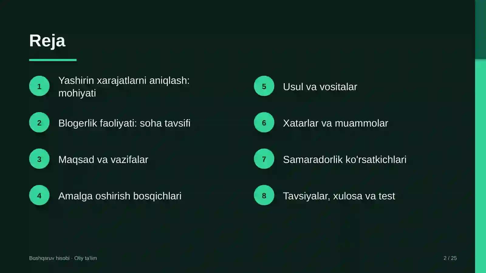 Blogerlik faoliyatida yashirin xarajatlarni aniqlash 2
