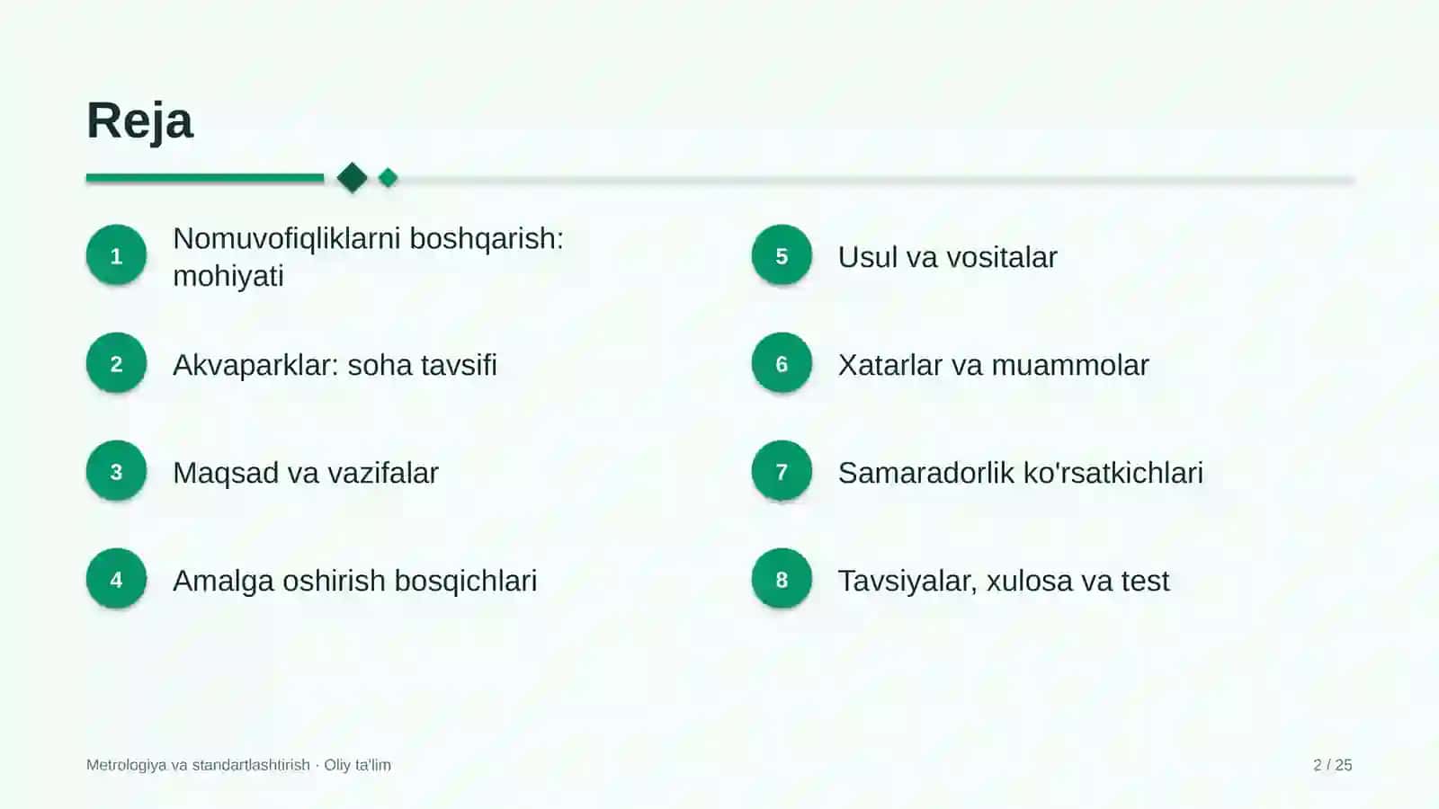 Akvaparklarda nomuvofiqliklarni boshqarish 2