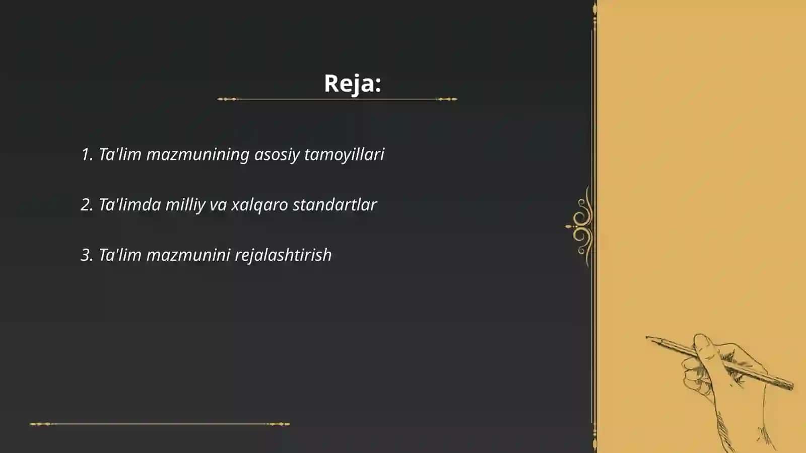 Ta‘limning mazmuni 2