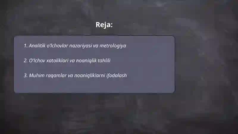 Analitik kimyoning nazariy asoslari 2