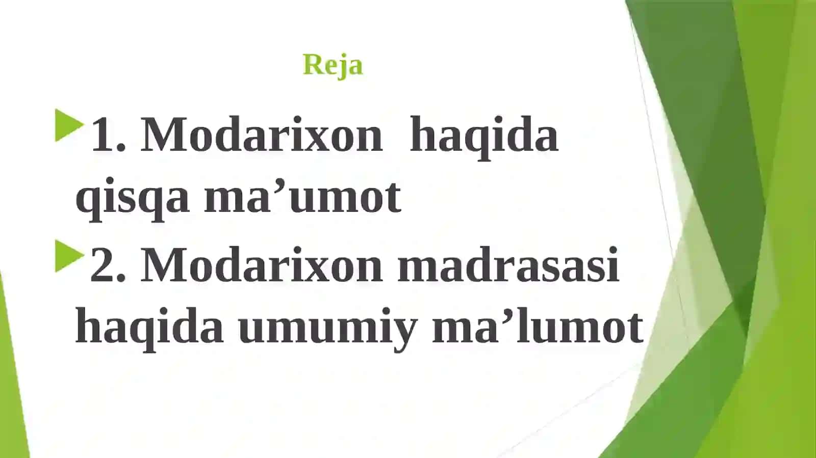 Modarixonmadrasasi 2