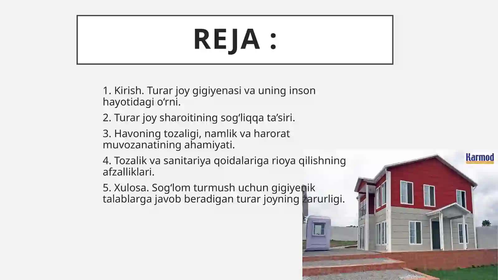 Turar joyning gigiyenasi 2