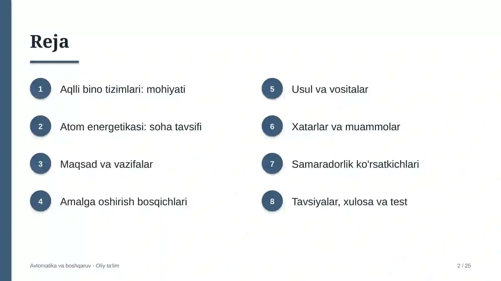 Atom energetikasida "aqlli bino" tizimlarini joriy etish 2