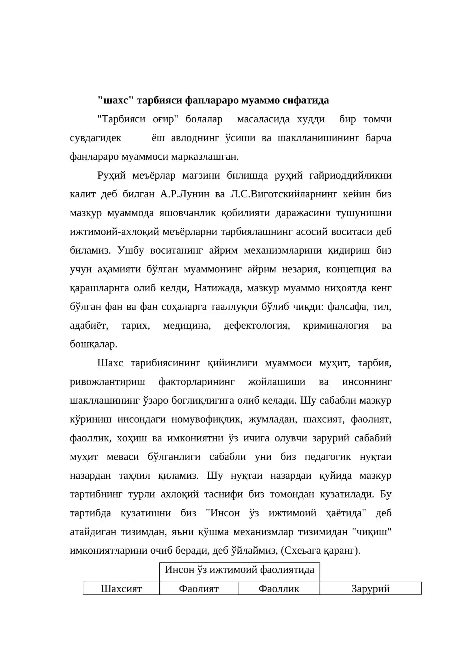 "шахс" тарбияси 2