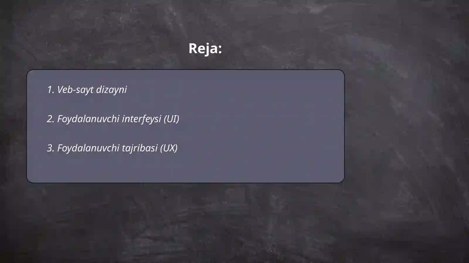Web-saytni sozlash 2