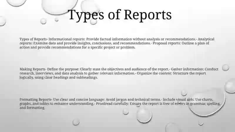 Making Reports 2