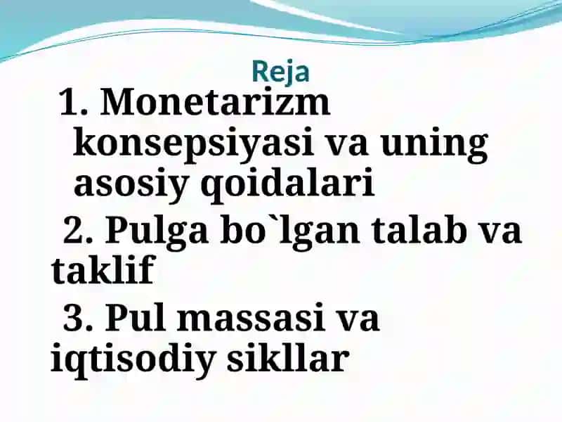 MONETARIZM 2