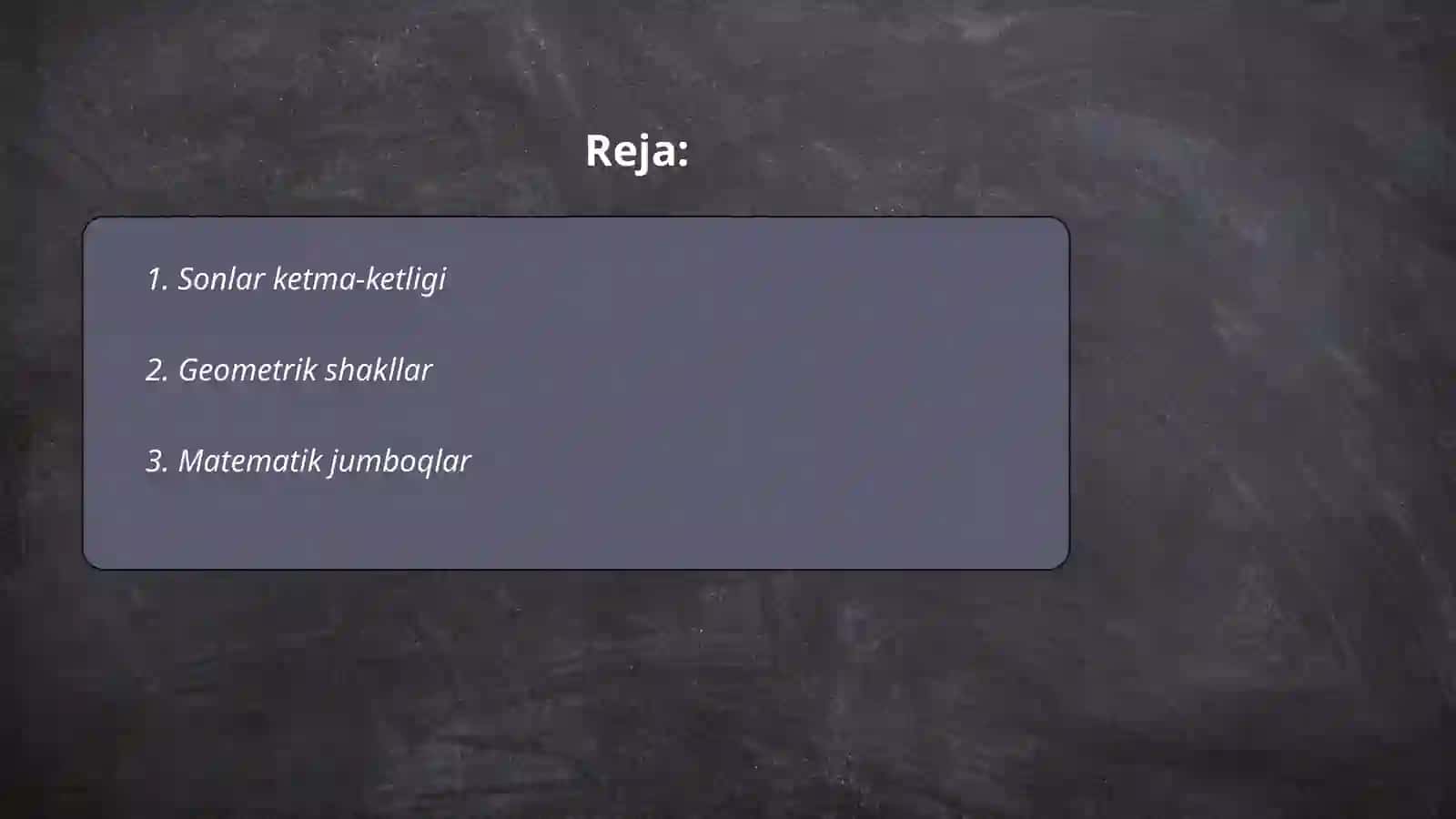 Sonlar ketma-ketligi matematikada 2