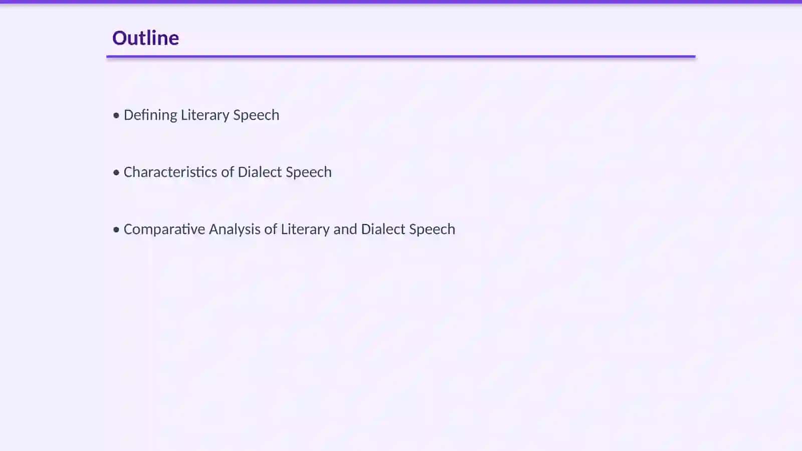 Literary Speech and Dialect Speech 2
