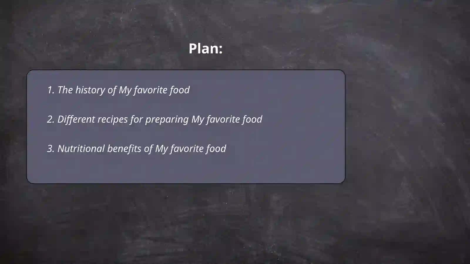 My favorite food 2