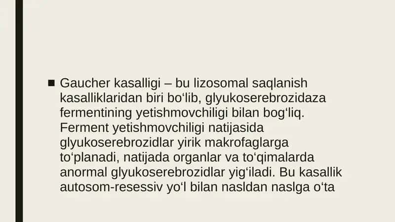 Gaucher kasalligi 2
