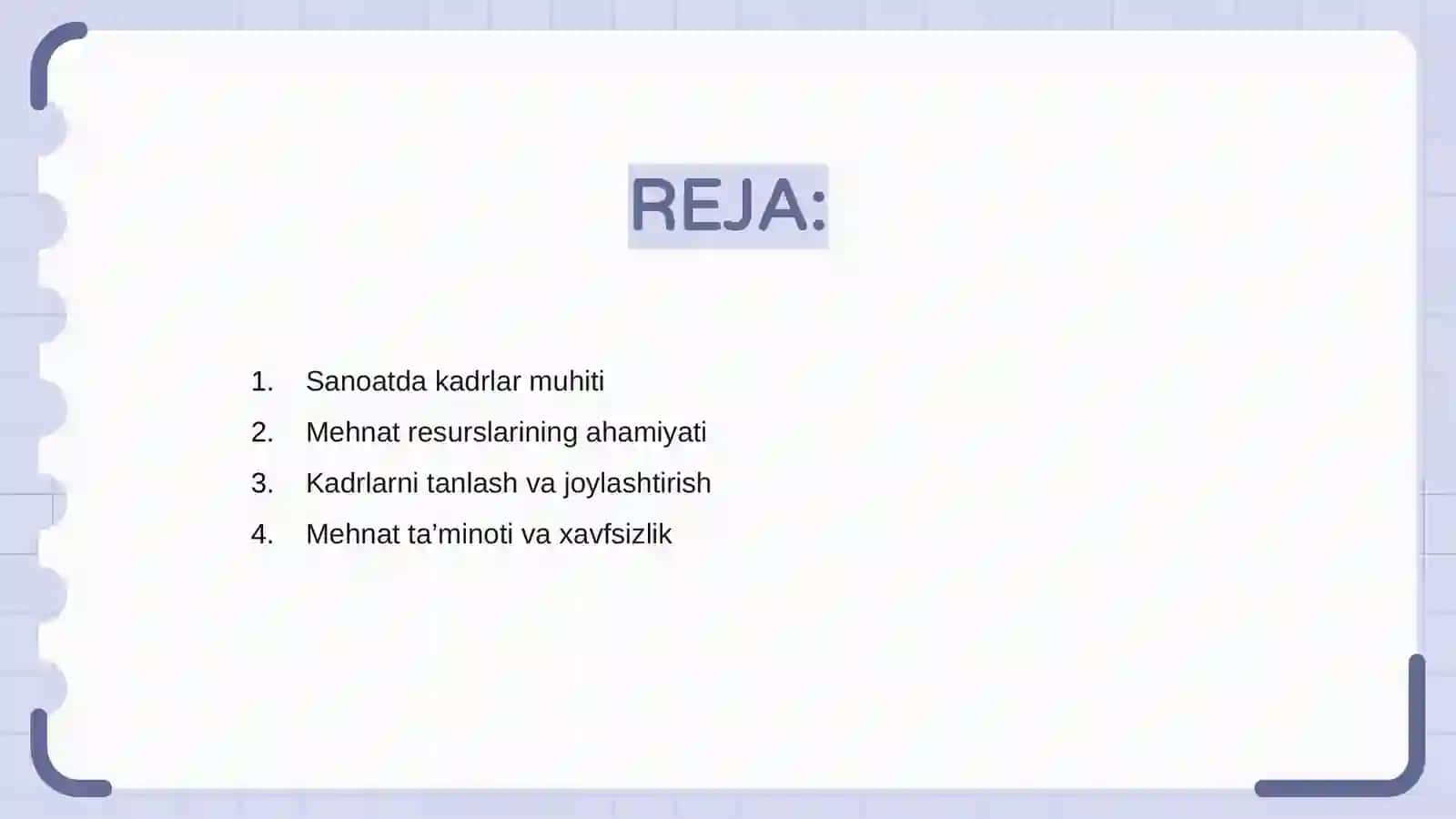 Sanoatda kadrlar va mehnatga haq toʻlash 2