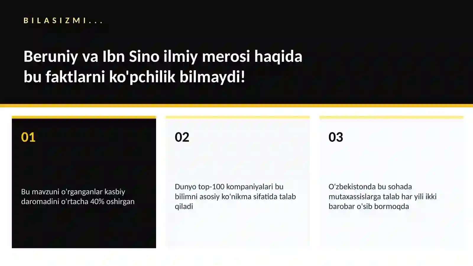 Beruniy va Ibn Sino ilmiy merosi 2