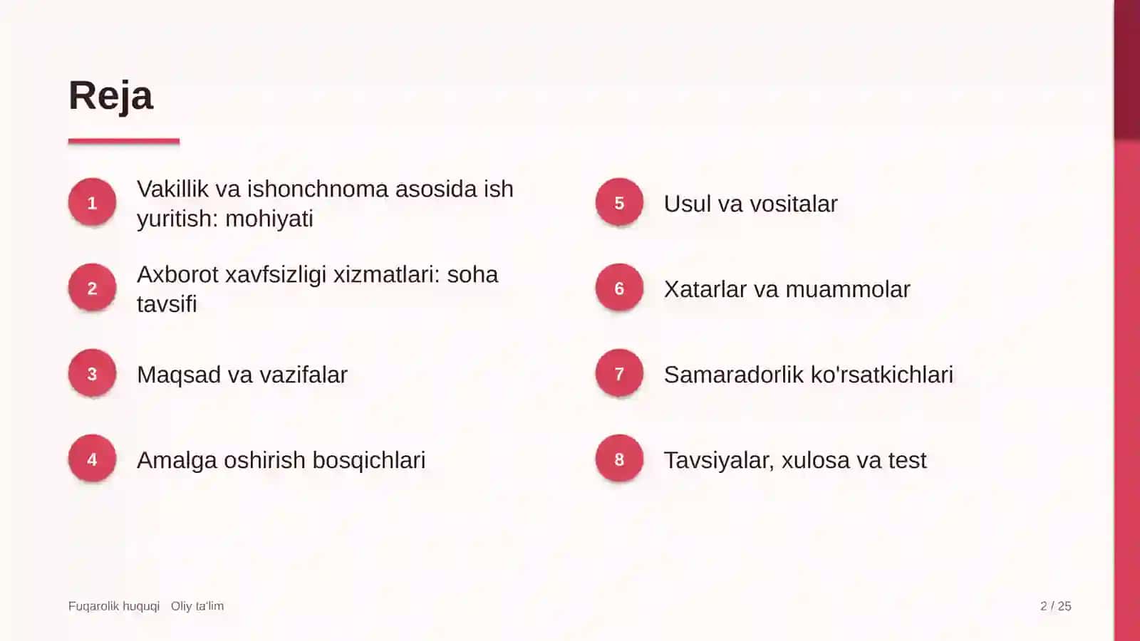 Fuqarolik huquqi va oliy ta'lim 2