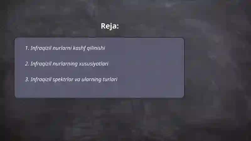 Infraqizil mavzusida taqdimot 2