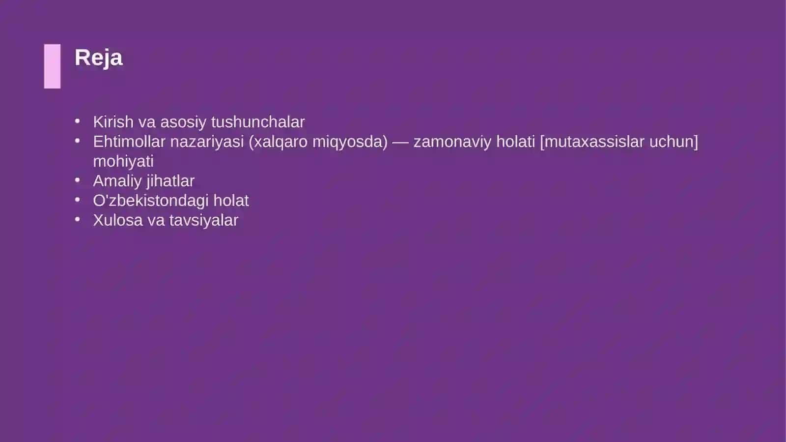 Ehtimollar nazariyasi (xalqaro miqyosda) 2