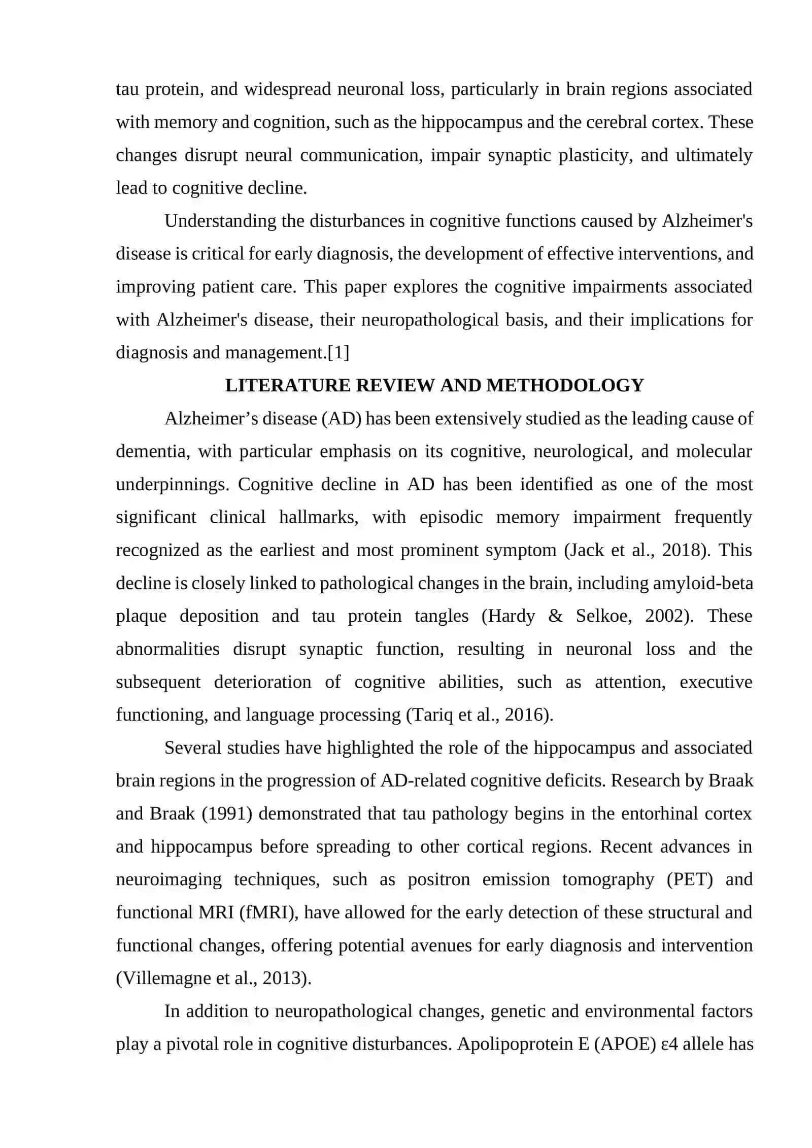 DISTURBANCES IN COGNITIVE FUNCTIONS IN ALZHEIMER'S DISEASE 2