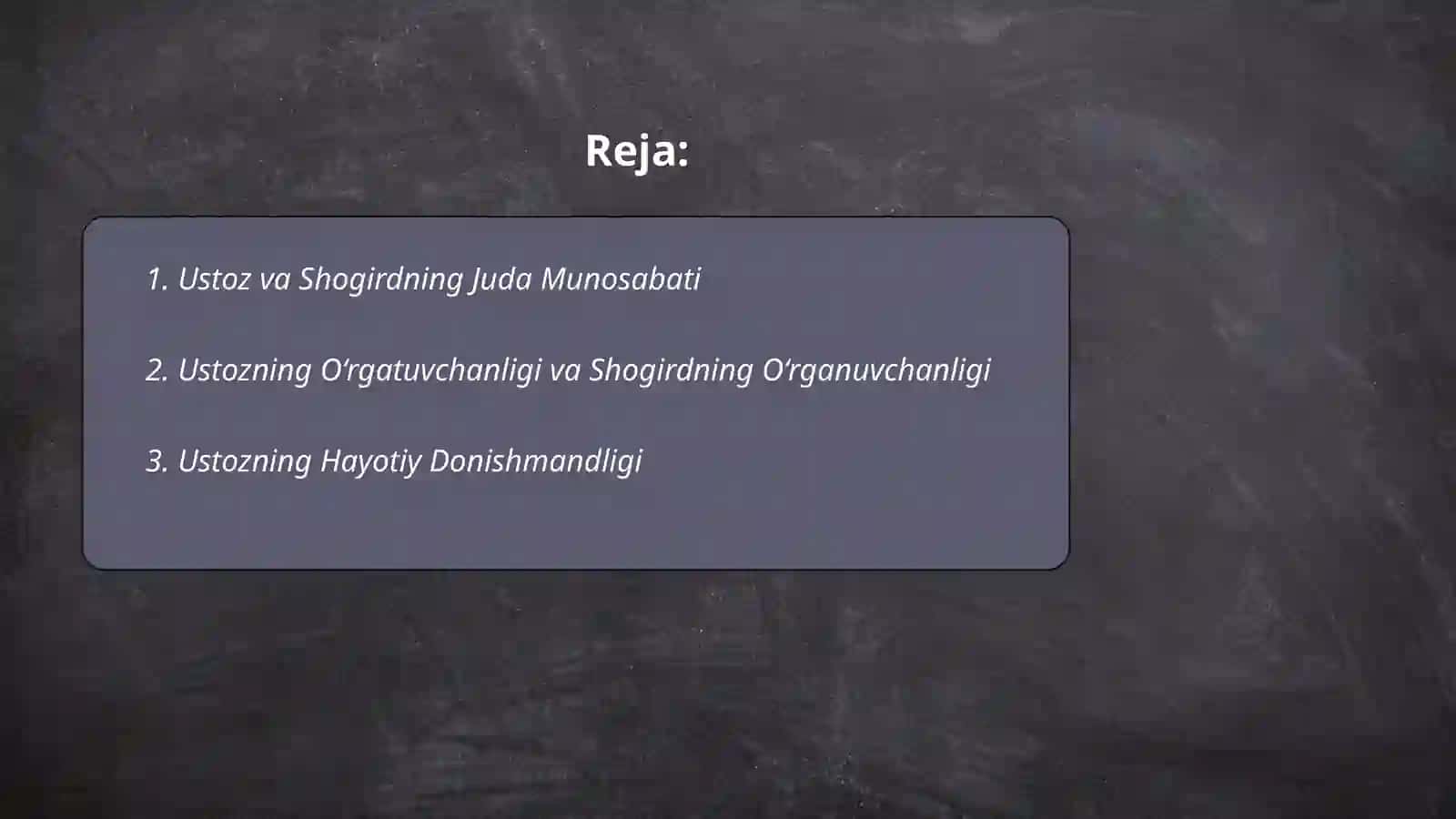 Ustoz va Shogirdning Juda Munosabati 2