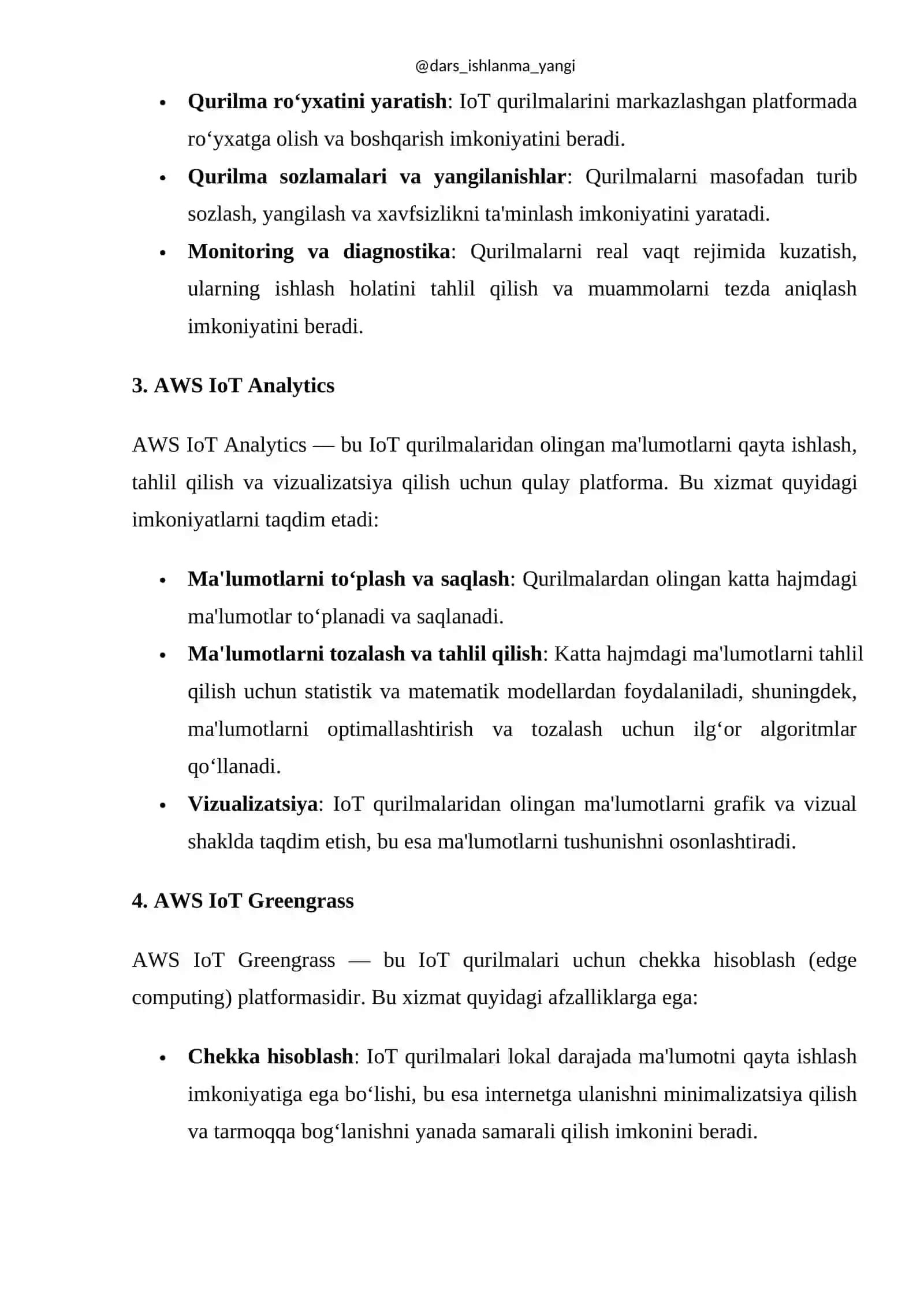 Amazon IoT Texnologiyasi 2