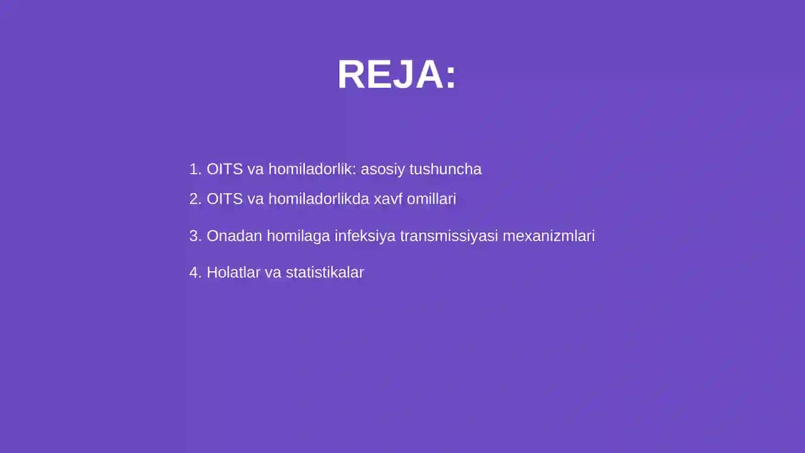 OITS va homiladorlik 2