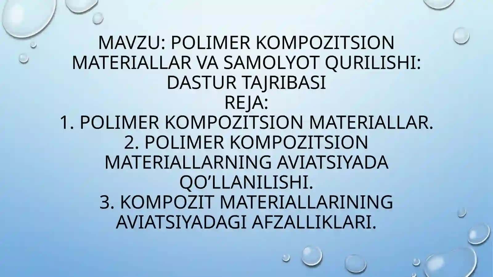 Polimer kompozitsion materiallar 2