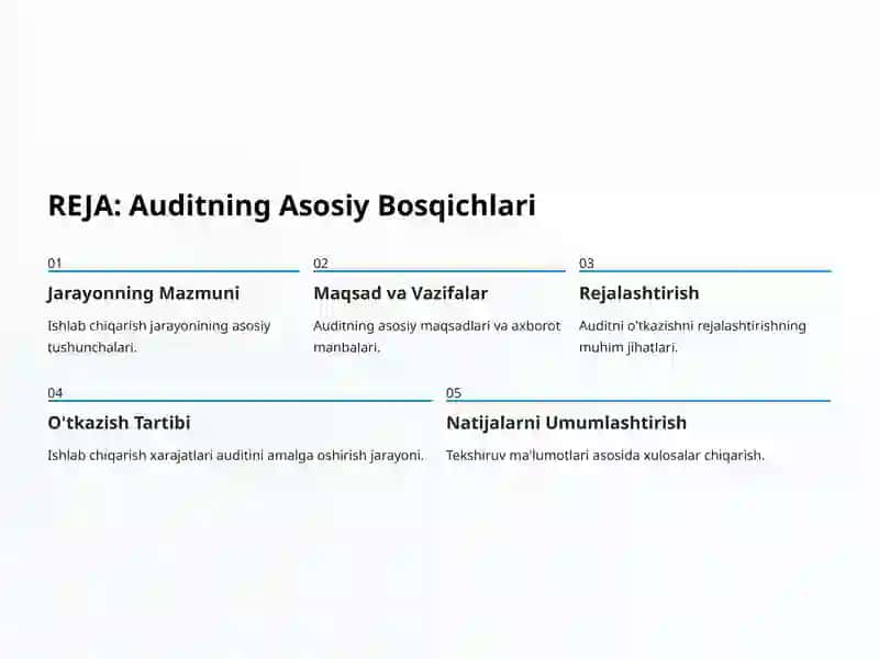 Ishlab chiqarish jarayoni audit 2