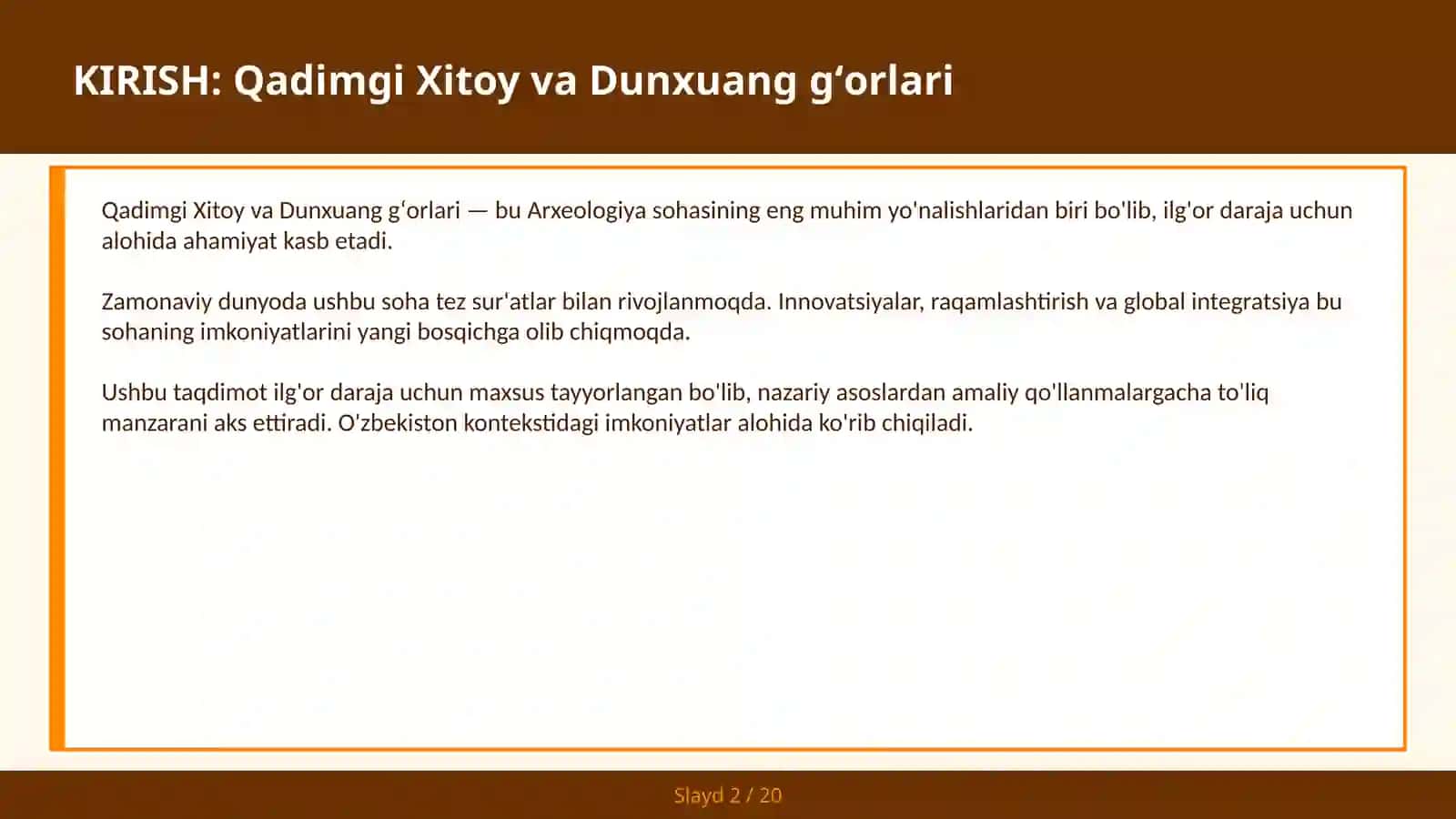Qadimgi Xitoy va Dunxuang gʻorlari 2