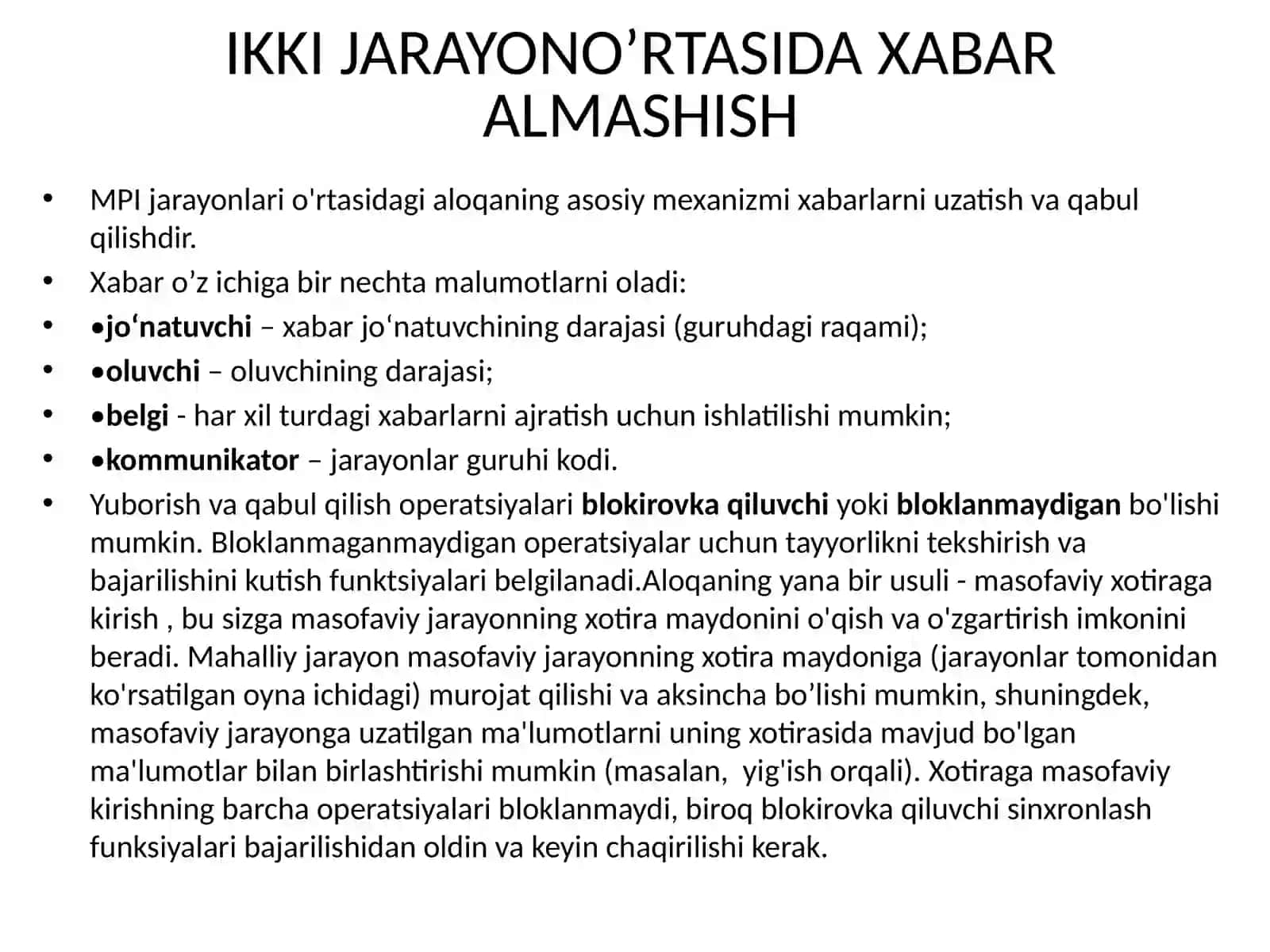 Xabar Almashish 2