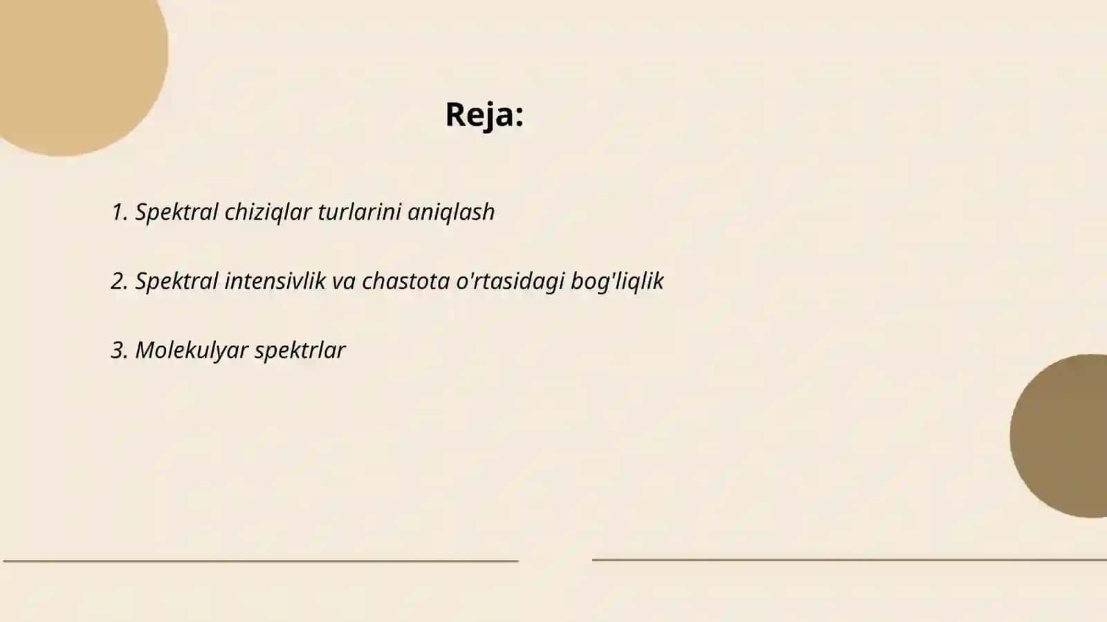 Spektrlarning intensivliklarini aniqlash 2