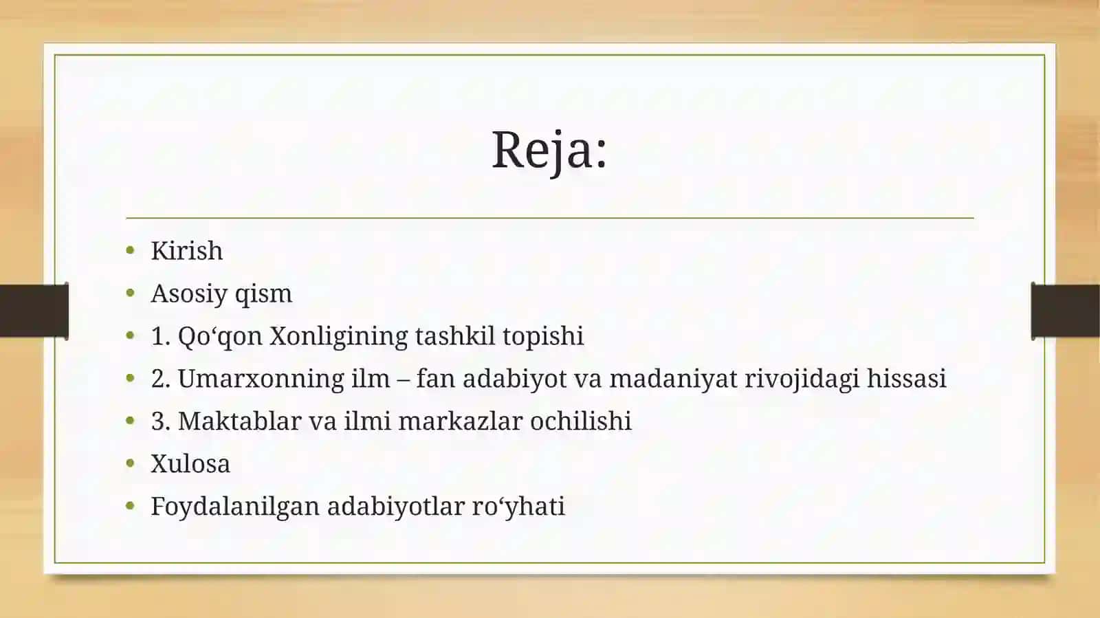 Umarkhon Amiriy faoliyati 2